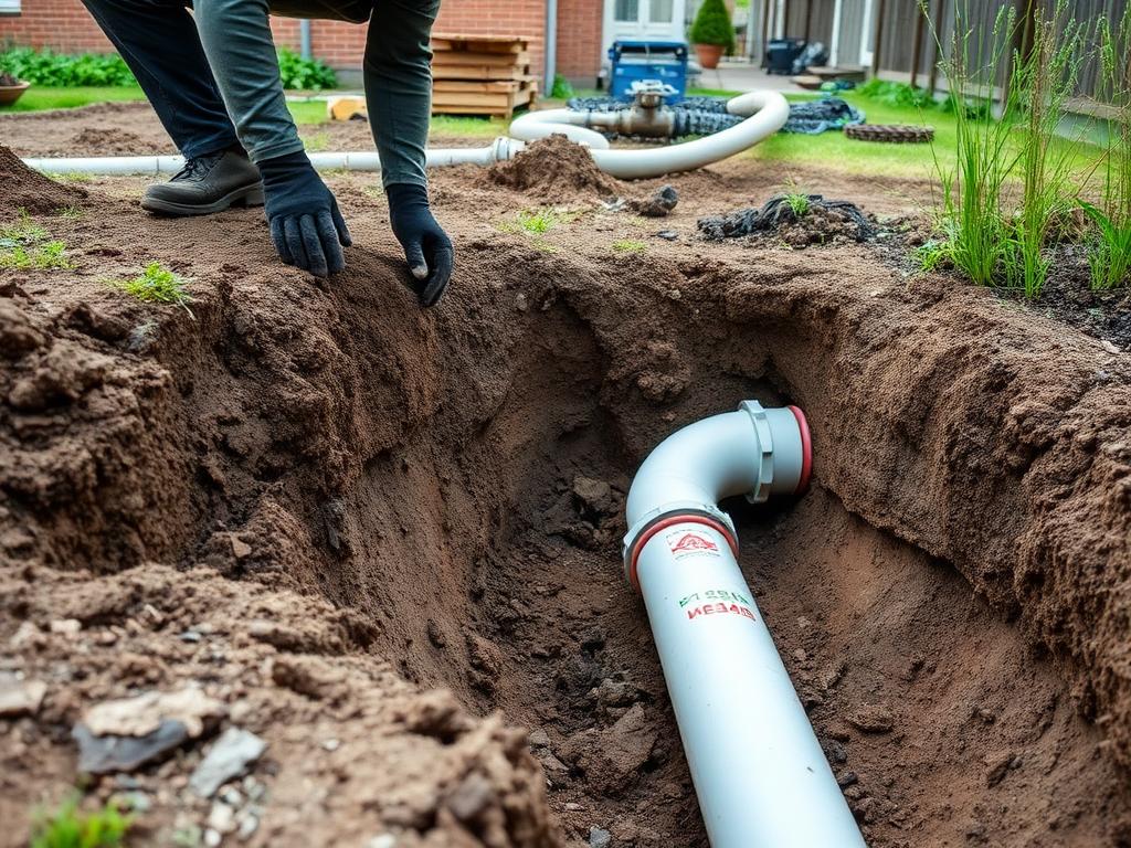 Vakwerk: rioolreparatie in uitvoering